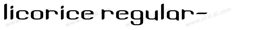 Licorice Regular字体转换